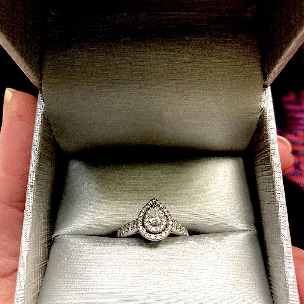 Zales pear ring